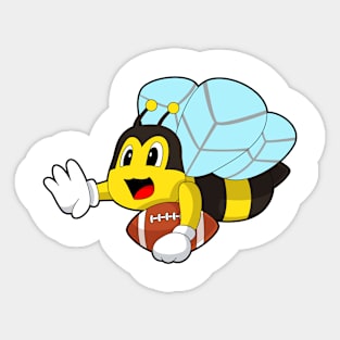 Bee American Football Sticker